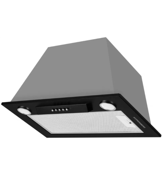Вытяжка встраиваемая Kuppersberg Inlinea 52 BX черный/серебристый, 52 см, 1300 м³/ч, 41 дБ