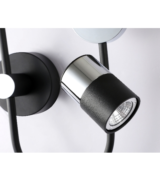 Светильник Ambrella light FL51601/3 BK/CH черный/хром 11W 4200K+GU10 424*275*100