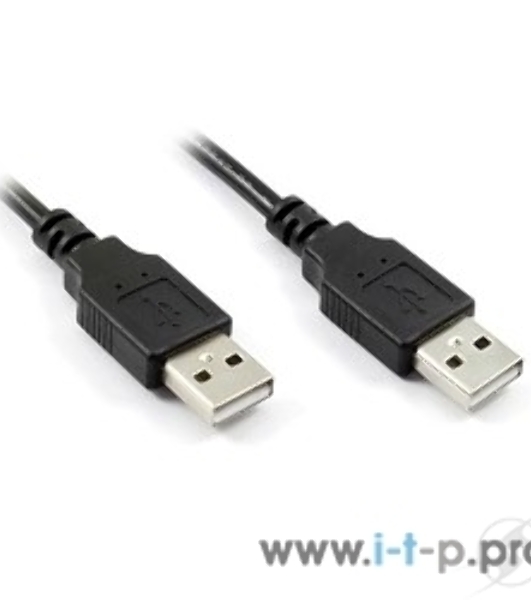 Кабель Greenconnect интерфейсный USB 2.0 1m AM/AM, AWG 28/28 Premium, двойное экранирование, антифриз, черный
