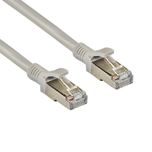 Патч-корд ExeGate FTP-RJ45-RJ45-C5e-CU-1M-GY, FTP, cat.5e, 1м, медь, серый