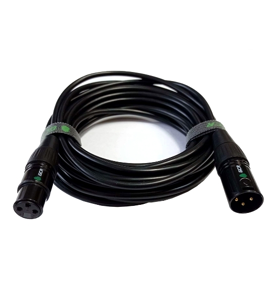 Кабель GCR 15.0m микрофонный XLR M/XLR F , черный, AL case черный, GCR-53376