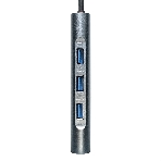 USB-концентратор ExeGate EX293985RUS DUB-31C/MAX (кабель-адаптер USB Type-C --> 3xUSB3.0 + Card Reader + PD 100W + HDMI 4K@30Hz + VGA + Audio + Lan RJ45 10/100/1000Mb, Plug&Play, серый), фото6
