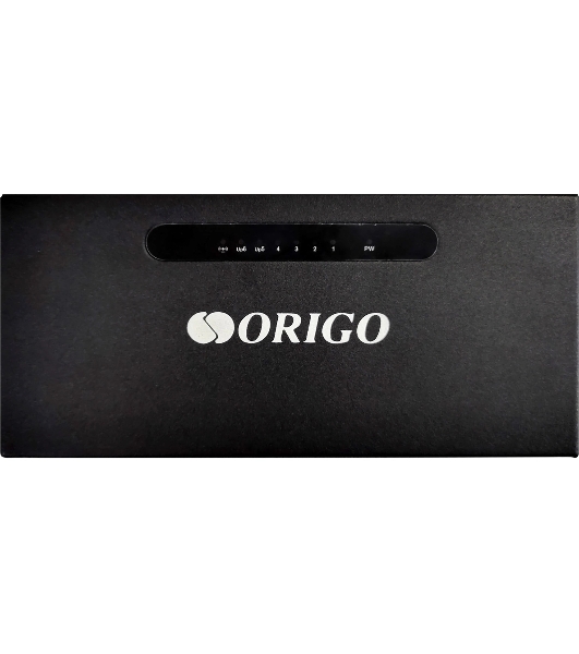 Коммутатор неуправляемый PoE ORIGO OS1206P/60W/A1A 4x100Base-TX PoE+, 2x100Base-TX, PoE-бюджет 60 Вт, корпус металл