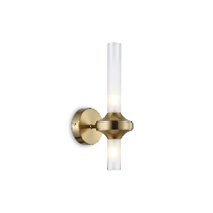 Настенный светильник Ambrella light LH55362/2 BS/CL латунь/прозрачный G9/2 max 30W 150*100*320