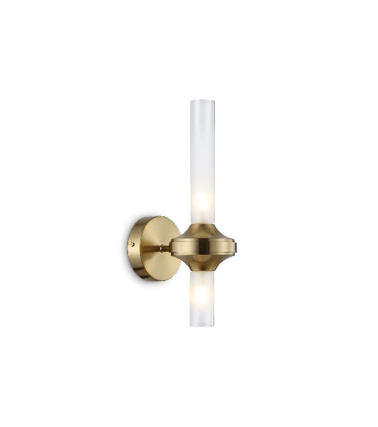 Настенный светильник Ambrella light LH55362/2 BS/CL латунь/прозрачный G9/2 max 30W 150*100*320