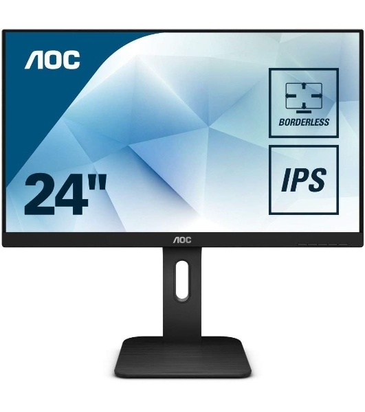 Монитор 24' AOC X24P1 IPS 1920x1200, 60 Гц, 4 мс, 16:10, 300 кд/м2, 1xHDMI, 1xDP, 1xVGA, 1xDVI, 1x3.5 мм, черный