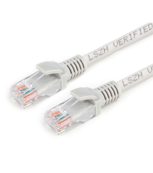 Патч-корд LSZH UTP Cablexpert PP31-3M cat.5e, 3м, литой, многожильный, серый