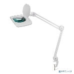 Лупа на струбцине Rexant, квадратная, 5D, с подсветкой 60 SMD LED, сенсорный регулятор яркости, белая, фото7