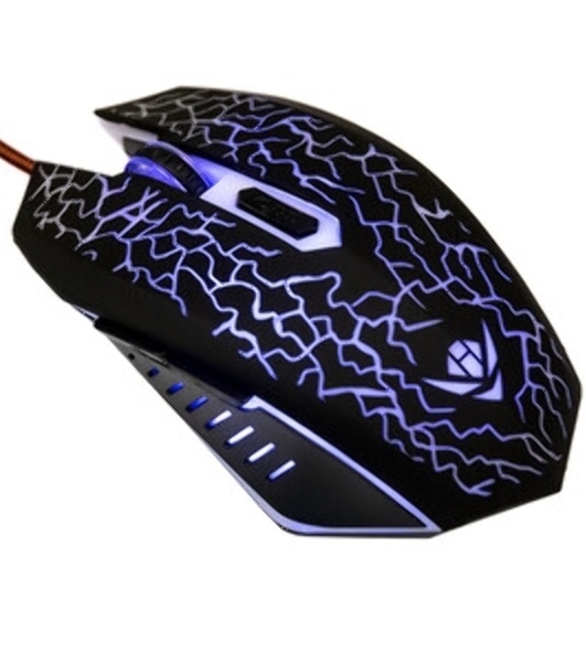 Мышь проводная Nakatomi MOG-15U черный, 2400 dpi, USB, кнопки - 6