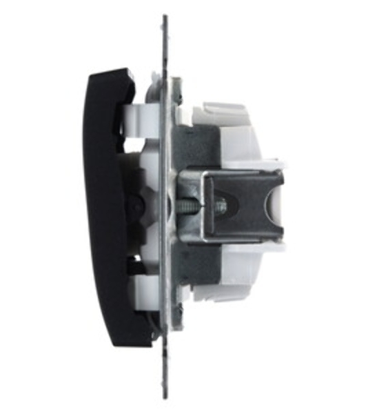 Systeme Electric Glossa Антрацит Выключатель 1-клавишный сх.1, 10AX