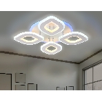 Потолочный светодиодный светильник FA8841/4 WH белый 3000K/4200K/6400K 80W 500*500*80 (ПДУ РАДИО 2.4G), фото5