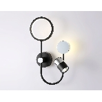 Светильник Ambrella light FL51601/3 BK/CH черный/хром 11W 4200K+GU10 424*275*100, фото3
