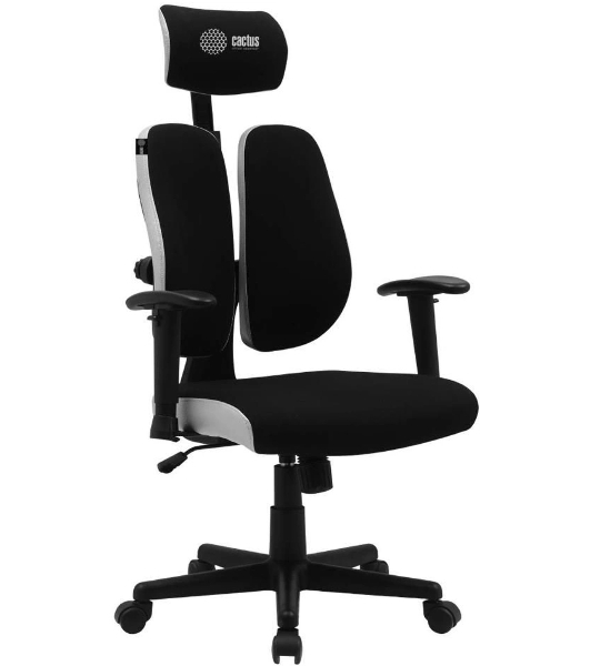 Кресло Cactus CS-CHR-MC03-BKGY черный, сетка
