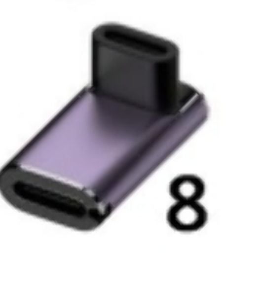 Переходник USB 4 Type-C угловой тип 7