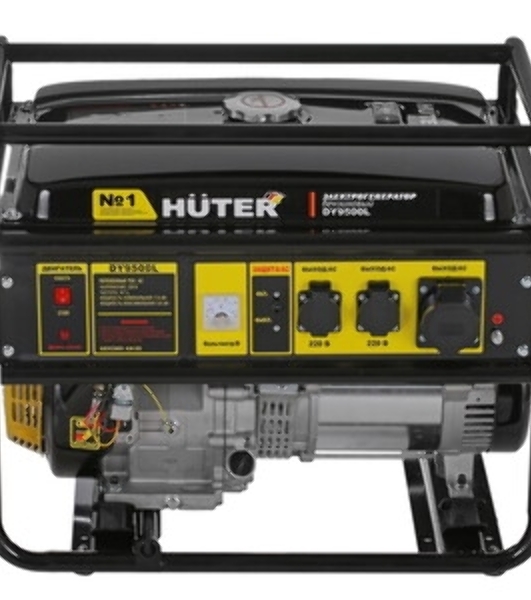 Электрогенератор бензиновый Huter DY9500L, 8 кВт, 91 дБ, 76 кг