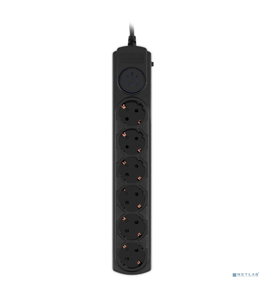 Сетевой фильтр Ippon BK-6-EU-5-10-B 5 м, 6 розеток, черный, коробка