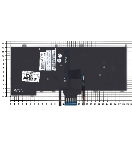 Клавиатура для ноутбука Dell Latitude E7440 E7420 черная с подсветкой и указателем