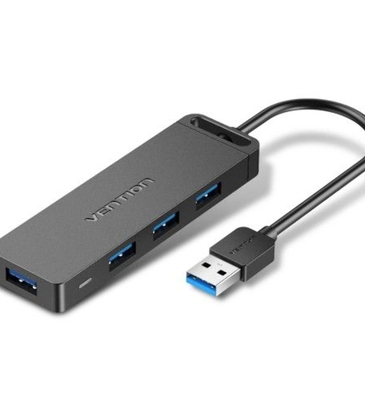 USB-концентратор Vention CHLBB, USB 3.0, USB 4 порта, USB