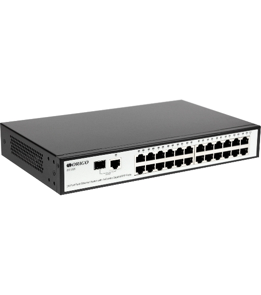 Коммутатор настраиваемый 25-портовый 100 Мбит/с ORIGO OS1225/A1A с гигабитным комбо-портом