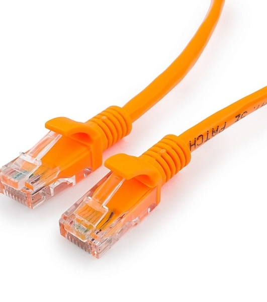 Патч-корд UTP Cablexpert cat.5e, 1м, литой, многожил. оранжевый