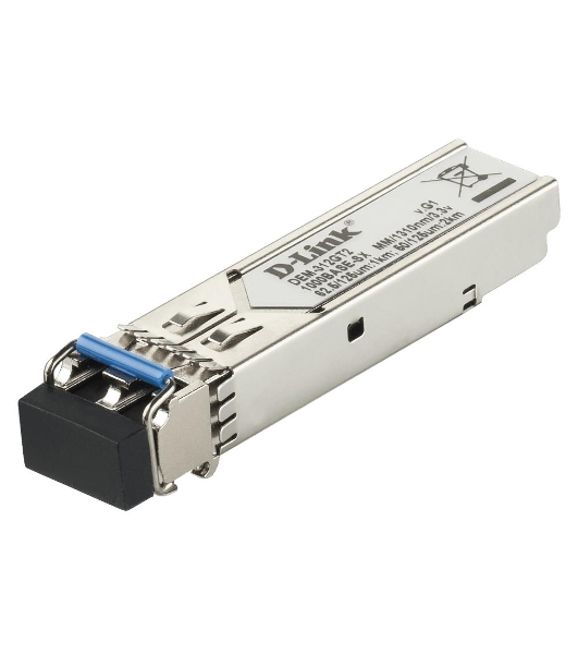  Трансивер D-Link 312GT2/A1A, SFP Transceiver with 1 1000Base-SX+ port.Up to 2km, multi-mode Fiber, Duplex LC connector, Transmitting and Receiving wavelength: 1310nm, 3.3V power.