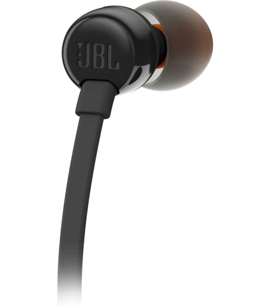 Проводные наушники JBL Tune 110 черный, внутриканальные, Jack 3.5 мм