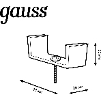 Крепление Gauss TR147 черный, фото2