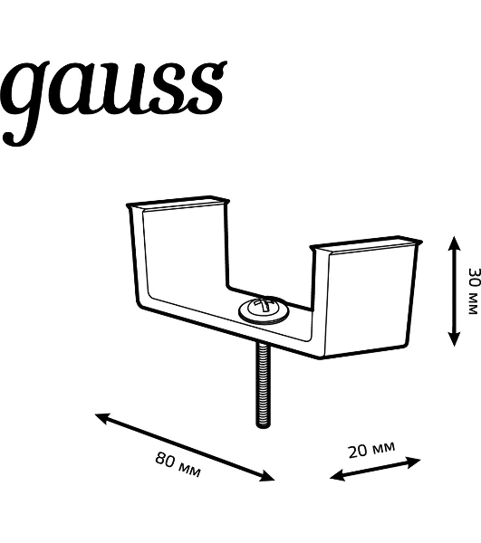 Крепление Gauss TR147 черный