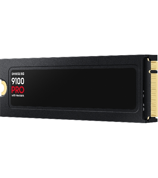 Накопитель SSD 2Tb Samsung 9100 PRO, M.2, PCI-E 5.0 x4, TLC 3D NAND R/W - 14700 (14800)/13400 (13300) Mb/s с радиатором