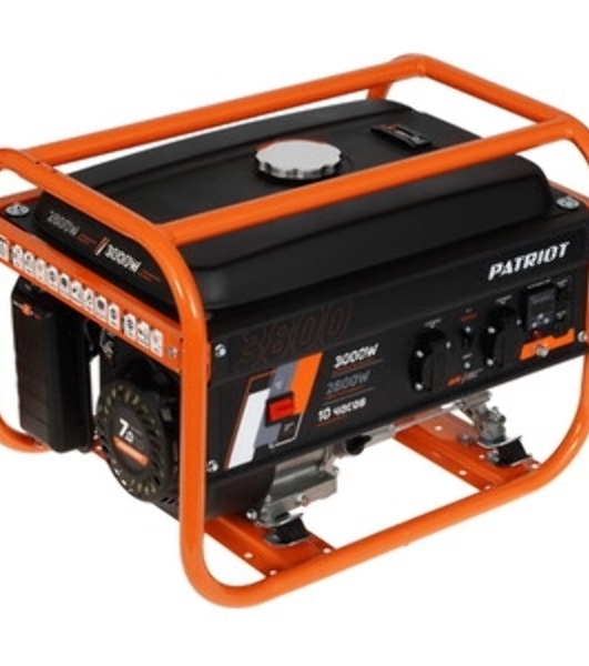 Электрогенератор бензиновый Patriot GRS 3800, 3 кВт, 62 дБ, 40 кг