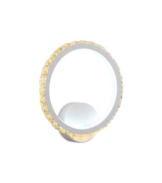 Настенный светодиодный светильник с выключателем Ambrella light FA211 WH белый LED 3000K+6400K 15W 230*250*45