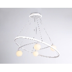 Светильник Ambrella light FL66326/1+4 WH белый 92W 3000K-6400K+G9/4 D800/600*1200 (ПДУ ИК), фото5