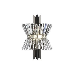 Настенный светильник Ambrella light LH41032/2 BK/CL черный/прозрачный E14*2 max 40W 310*180*460