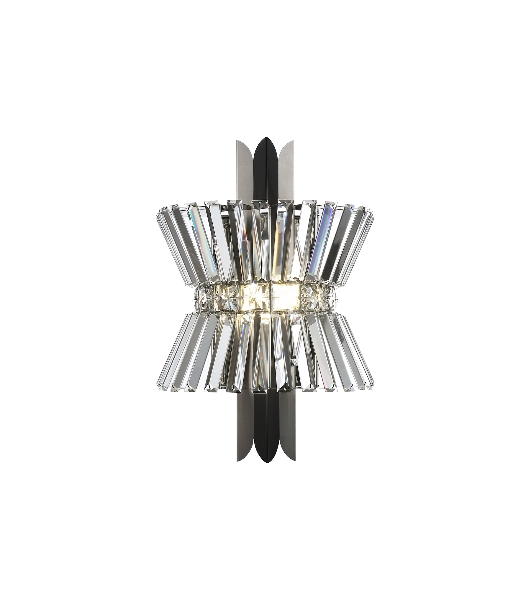 Настенный светильник Ambrella light LH41032/2 BK/CL черный/прозрачный E14*2 max 40W 310*180*460