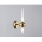 Настенный светильник Ambrella light LH55362/2 BS/CL латунь/прозрачный G9/2 max 30W 150*100*320, фото3