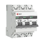 Выключатель автоматический модульный 3п C 32А 4.5кА ВА 47-63 PROxima EKF mcb4763-3-32C-pro, фото 1