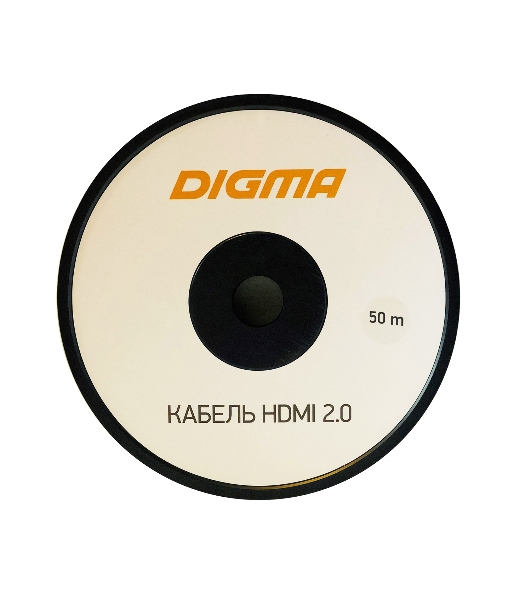 Кабель аудио-видео Digma HDMI 2.0 AOC HDMI (m)/HDMI (m) 50м. позолоченные контакты черный