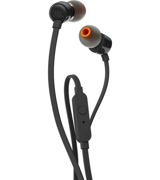 Проводные наушники JBL Tune 110 черный, внутриканальные, Jack 3.5 мм