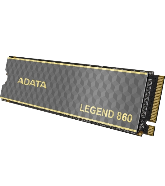 Накопитель SSD ADATA LEGEND 860, 2Tb, PCIe 4.0 x4, M.2 2280, NVMe, R/W 6000/5000, с радиатором