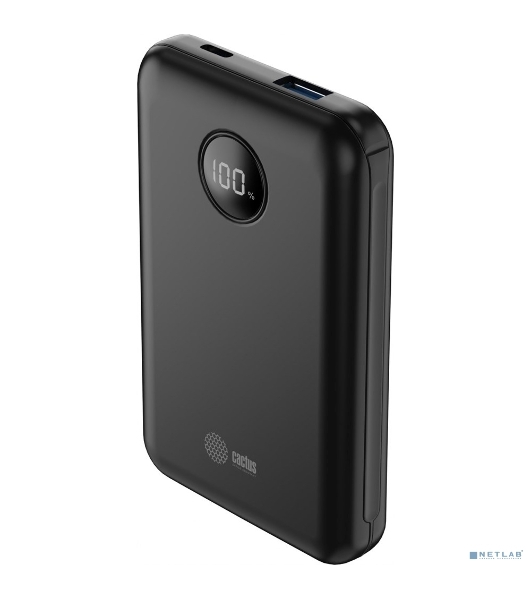 Портативный аккумулятор Cactus CS-PBFSOA-10000 10000mAh 22.5W 4.5A USB-A/USB-C черный