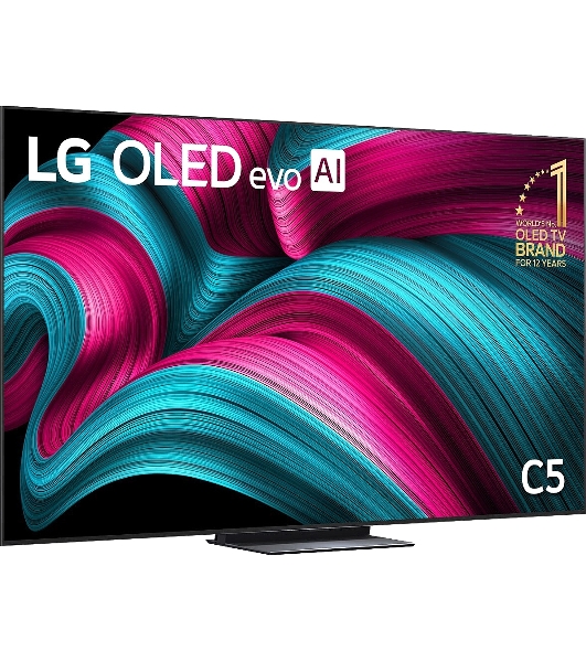 Телевизор LG 83' OLED83C5RLA черный/серебристый OLED UHD 144Hz Smart TV 4GB/16GB
