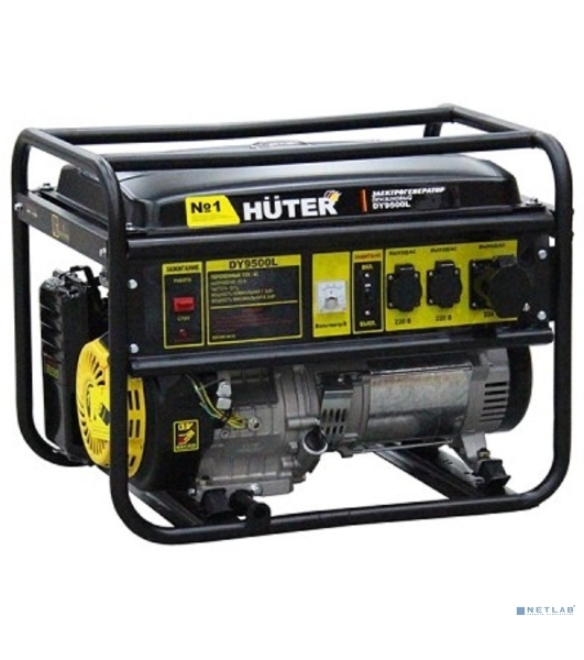 Электрогенератор бензиновый Huter DY9500L, 8 кВт, 91 дБ, 76 кг