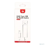 Кабель-переходник USB 3.1 Type-C -->RJ-45 1000Mbps Ethernet, Aluminum Shell, 0.15м VCOM DU320M, фото10