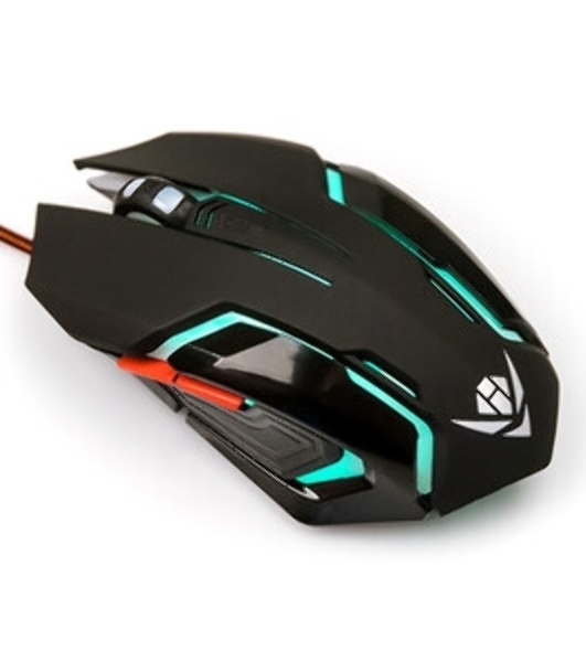 Мышь проводная Nakatomi MOG-20U черный, 2400 dpi, USB, кнопки - 6