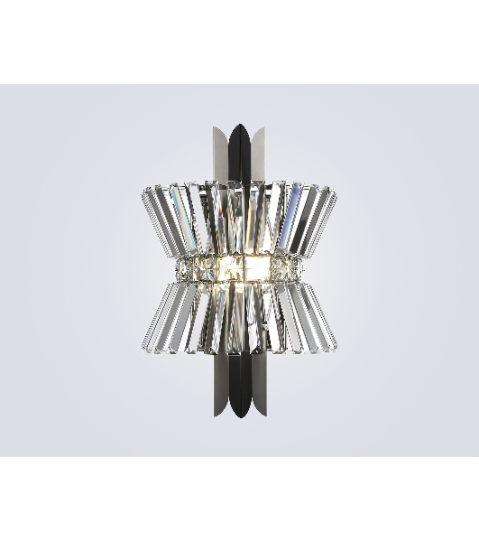 Настенный светильник Ambrella light LH41032/2 BK/CL черный/прозрачный E14*2 max 40W 310*180*460