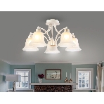 Светильник Ambrella light TR3050/5 WH/GD/FR белый/золото/белый матовый E27/5 max 40W D630*320, фото6