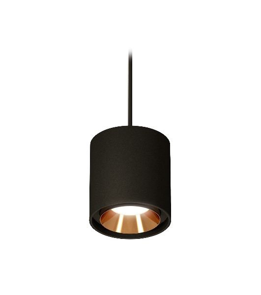 Светильник Ambrella Light XP7723001 SBK/PYG черный песок/золото желтое полированное MR16 GU5.3 (A2311, C7723, N7034)