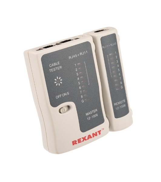 Тестер кабеля Rexant RJ-45+RJ-11 468