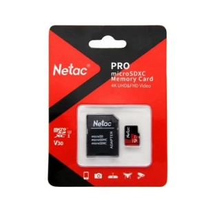 Флеш Карта MicroSD card Netac P500 Extreme Pro 256Gb, retail version w/SD adapter
