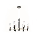 Люстра Ambrella light LH55501/6 SN/BK/CL сатин никель/черный/прозрачный E14*6 max 40W D570*760, фото9